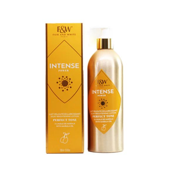 Fair & White Intense Power Silky Brightening Lotion with Marula or Argan Oi