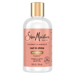 SheaMoisture Coconut & Hibiscus Curl & Style Milk, an 8 fl oz leave-in hair moisturizer