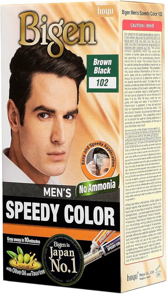 BIGEN MEN'S HAIR 102 BROWN BLACK