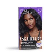 Dark & Lovely Fade Resist Permanent Hair Color kit in the shade 371 Jet Black