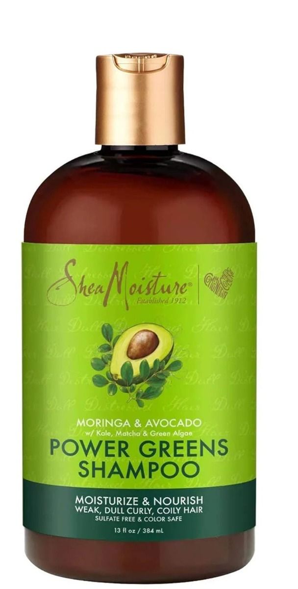 SHEA M MORINGA&AVO POWER GREEN SHAMPOO 13OZ